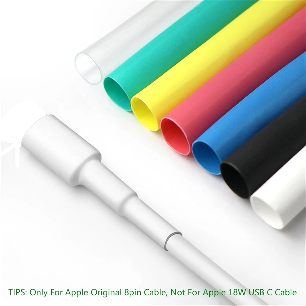 

12pcs USB Charger Cord Wire Organizer Heat Shrink Tube Sleeve Cable Protector Tube Saver Cover