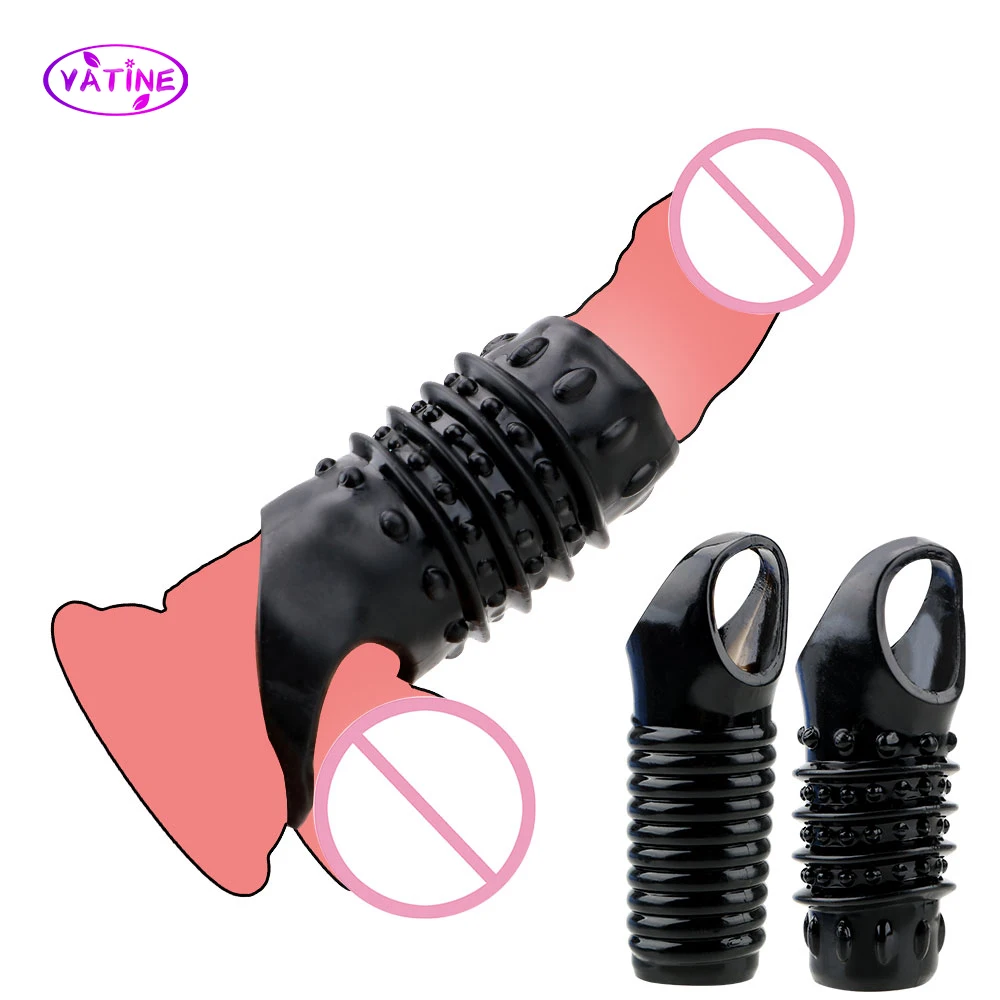 Секс игрушки для Для мужчин кольцо на пенис рукав t член расширитель презервативы