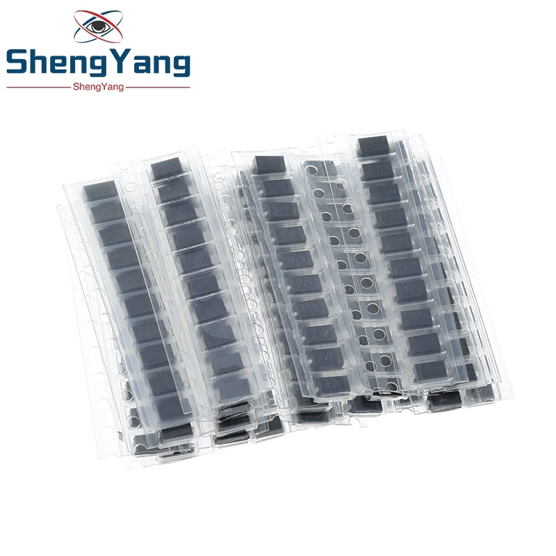 Набор диодов SMD 200 шт./лот, 20 значений * 10 шт., содержит SS110 SS220 SS210 SS310 SS510 SS16 SS26 SS34 SS36 ES1J ES1D ES1M US1M