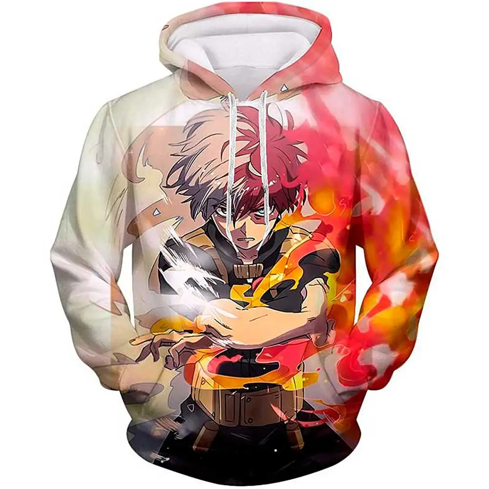

Anime My Hero Academia Cosplay Costume Hoodie Sweatshirt Jacket Fashion Katsuki Bakugo Cartoons Printed Men Women Unisex Uniform