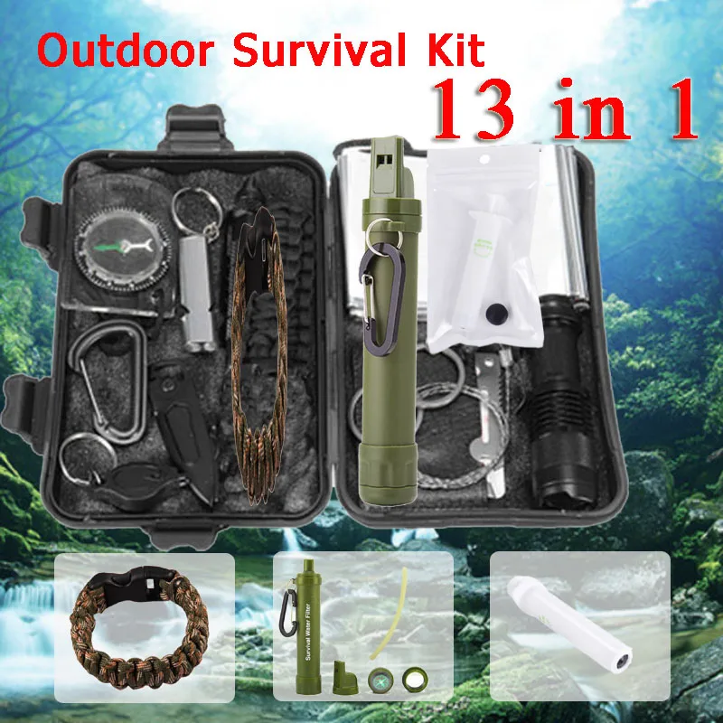 Набор для выживания на открытом воздухе кемпинга путешествий