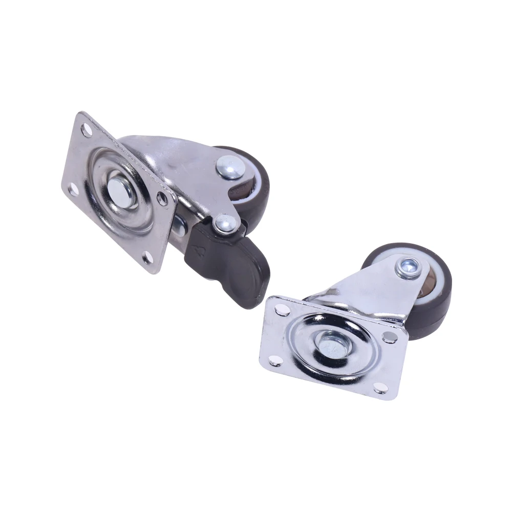 4 шт. в упаковке 1 дюйм низкий профиль/кпромышленной тележки мягкий резиновый