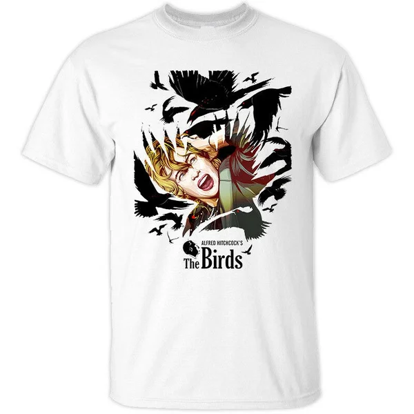 

The Birds , Alfred Hitchcock, Poster 1963, T-shirt (white) Cotton Classic Fit