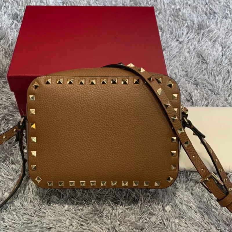 

Medium Cowhide Willow Stud Camera Bag Cross-Body Shoulder Bag for Women