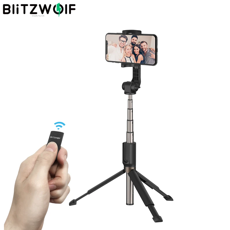BlitzWolf BW BS4 3 в 1 bluetooth беспроводная селфи палка ручной мини складной Расширенный