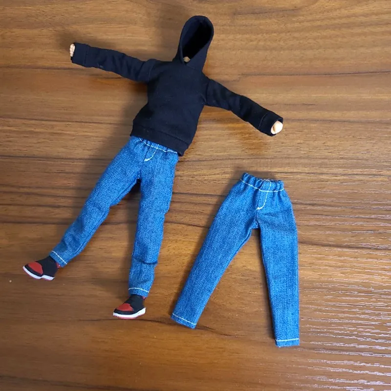 

Toy Models 1/12 Scale Men's Trend Loose Jeans Boy Sports Leisure Pants Model For 6" Body Doll clothing accessories