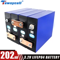 202ah lifepo4 rechargable battery pack 3 2v grade a lithium iron phosphate prismatic new solar cells golf cart diy 6 4v 12 8v