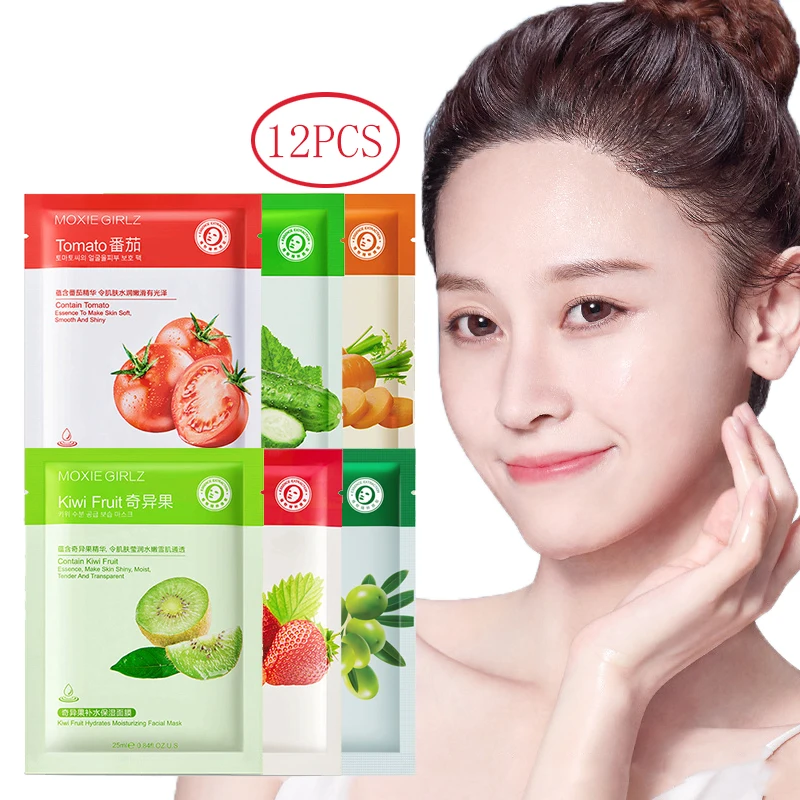 12 шт. увлажняющая маска для лица с гиалуроновой кислотой | Красота и здоровье