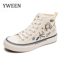 yween new women canvas shoes femail high top sneakers autumn help classic style breathable womens vulcanize shoes for students