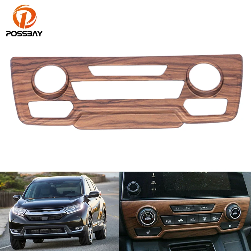 

Автомобильная консоль Ceter из персикового дерева, панель переключателя кондиционера CD для Honda CRV 2017 2018 2019 2020, аксессуары