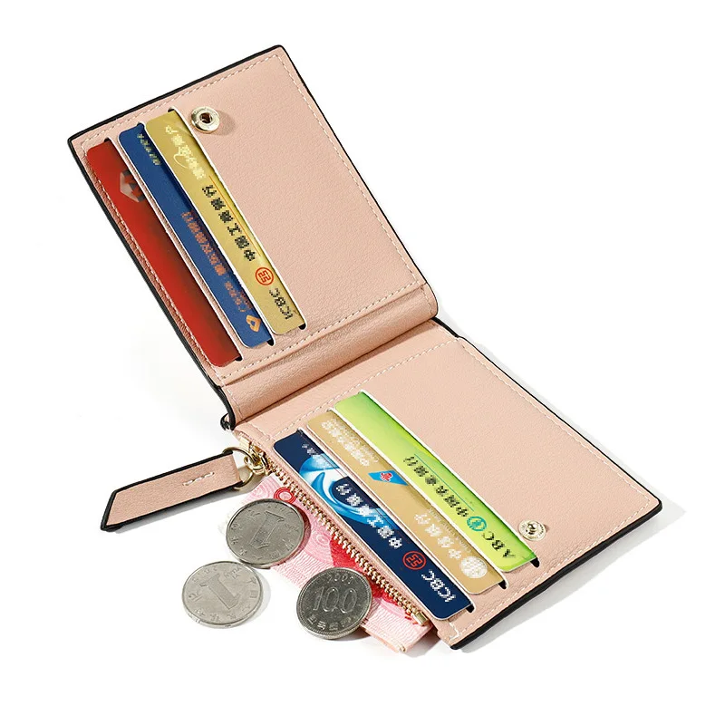 Women Wallet Leather Multifunction Short Zipper Coin Purse Multi-card Slots ID Card Holder Brief Wild Portable Female Clutch Bag | Багаж и