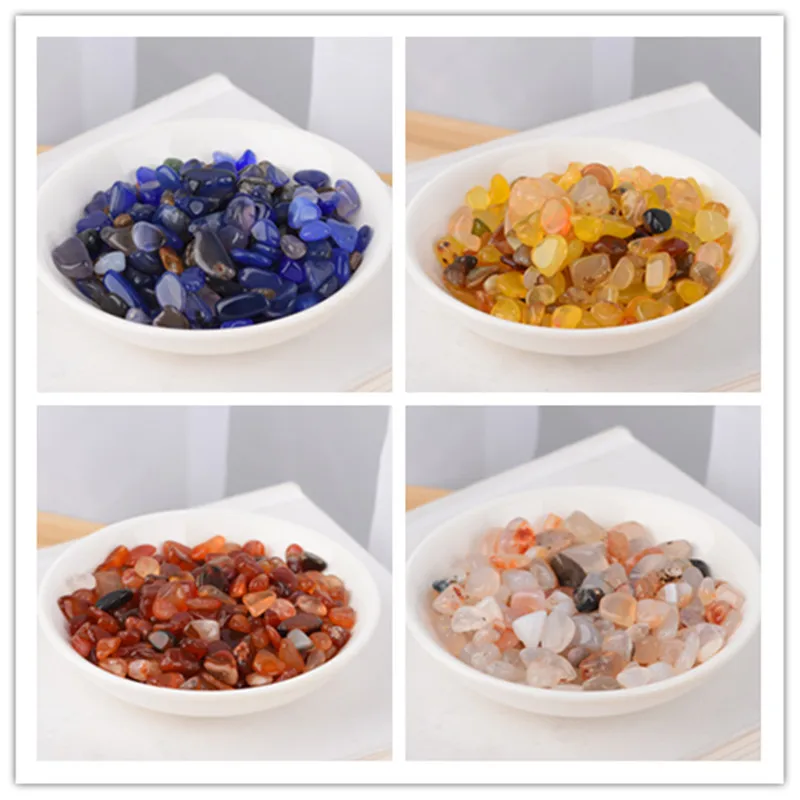 Natural Crystal Quartz Stone Mineral Specimens Aquarium Quartz Color Healing Stone Healing Aura Beads Aquarium Garden Decoration