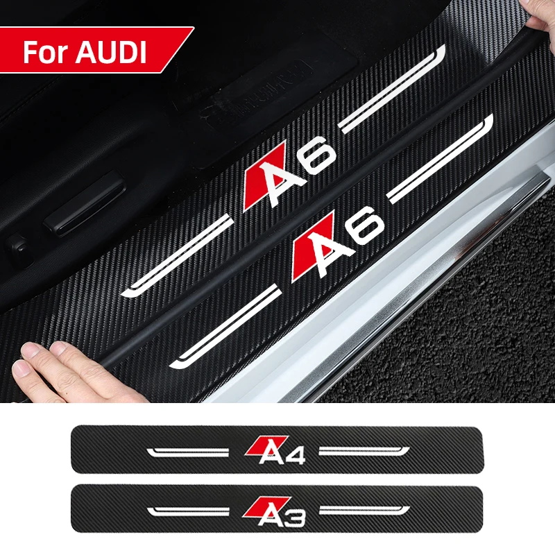 

4 шт., автомобильные наклейки для AUDI A3 A4 A5 A6 A7 Q3 Q5 Q7