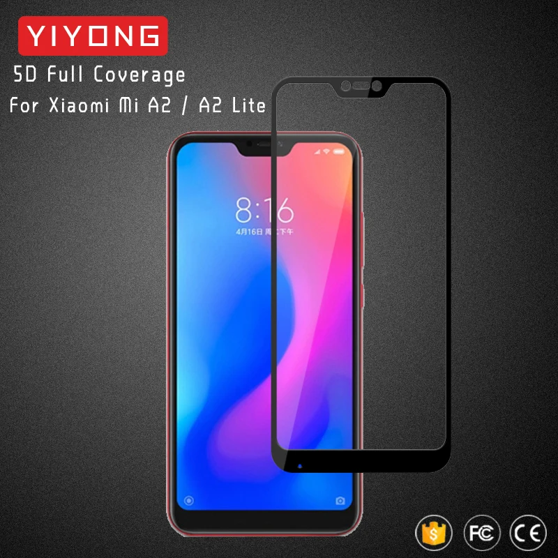 Стекло YIYONG 9D с полным покрытием для Xiaomi Mi A2 Lite закаленное стекло Xiomi A3 Защита