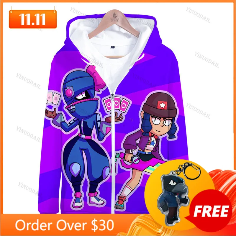 

Cartoon Star, Jacket Tops Teen Clothes Shoot Kids Hoodies Browlers 3D Print Hoodie Boys Girls Harajuku Sweatshirt