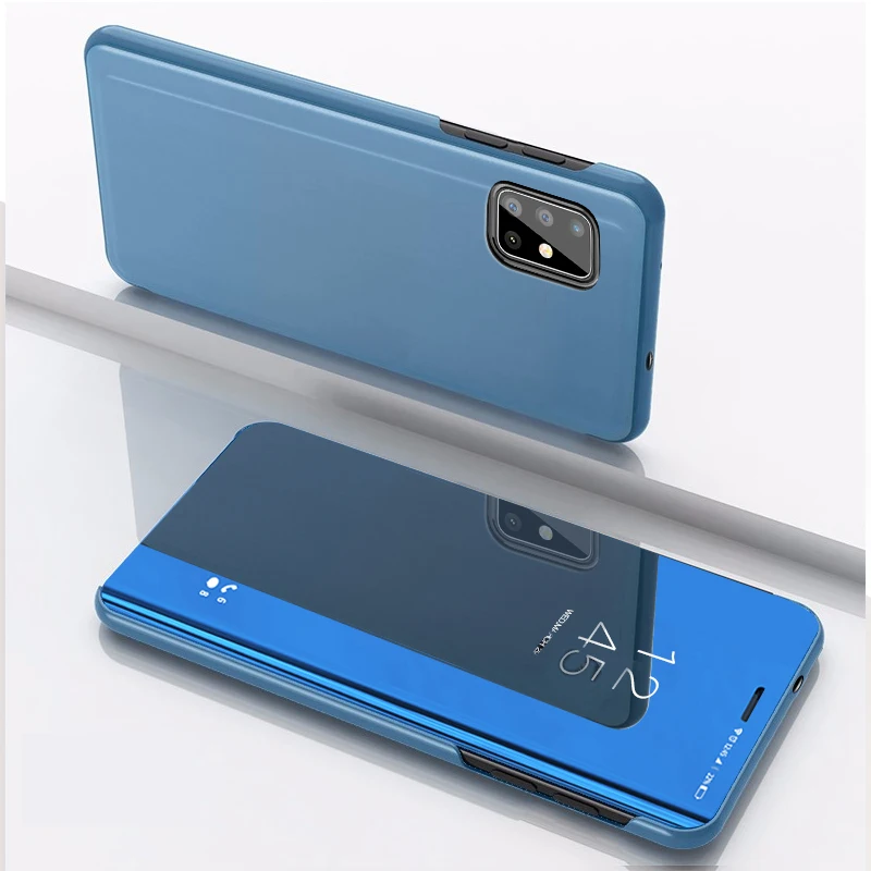Clear View Smart Mirror Flip Case for Samsung Galaxy A51 A71 Phone Cover Coque Bag For S20 Ultra S20Plus S20Ultra | Мобильные