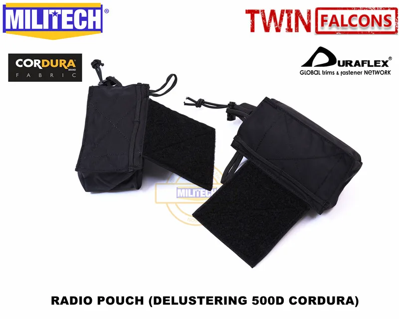 MILITECH TW twinfalcon MFC 2 0 шт. шасси MK3 нагрудная установка боковые Чехлы для радиостанции