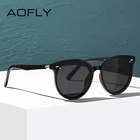 AOFLY брендовые поляризационные солнцезащитные очки для мужчин и женщин 2021 винтажные круглые антибликовые солнцезащитные очки для вождения мужские роскошные дизайнерские женские UV400