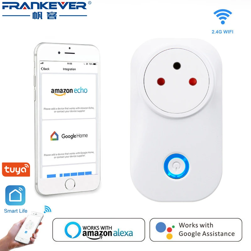 

Смарт-розетка RYWER FrankEver с Wi-Fi, 10 А, 16 А