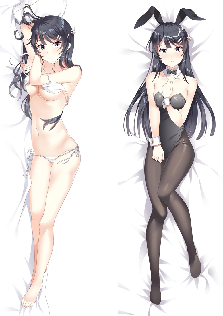 MMF Rascal Not Dream of Bunny Girl Senpai (Aobuta) сексуальный чехол для подушки Mai Sakurajima наволочка тела