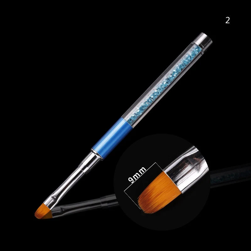 CYSHMILY 5Colors Nail Pen Colorful Rhinestone Acrylic Handle Carving Brush For Gel Powder Remover Art Manicure Tools | Красота и