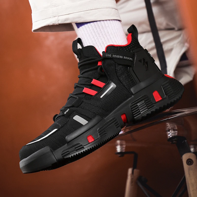 

High Sneakers White Men Fashion Platform Casual Sneakers for Men Size 46 Lightweight Black Trainers Shoes Men zapatillas deporte