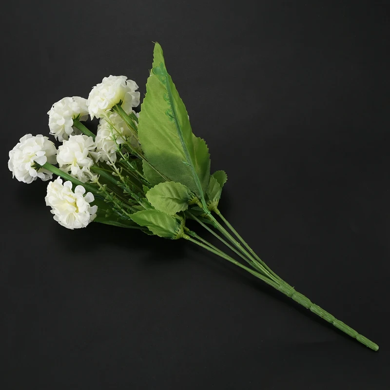 9 Heads 1 Bouquet Artificial Chrysanthemum Silk Flowers Floral Home Garden Decor Color:White | Дом и сад