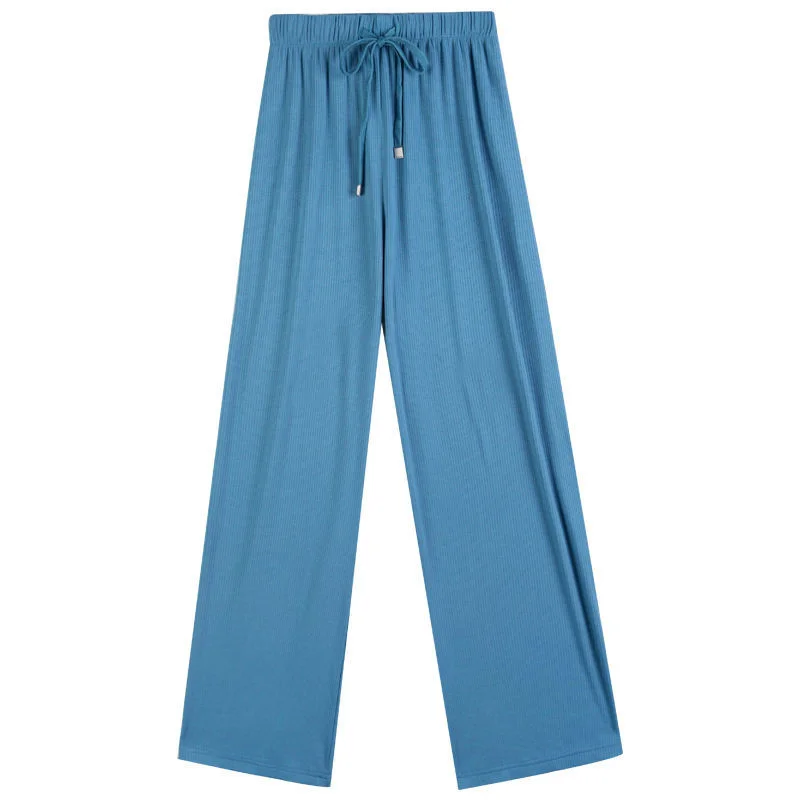 

High waist drop feeling wide leg straight pants women's 2021 new high waist summer lengthened tall Korean loose floor mops