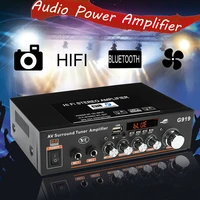 g919 mini amplificador bluetooth compatible audio stereo power amplifier fm sd hifi 2ch amp music player power amplifier