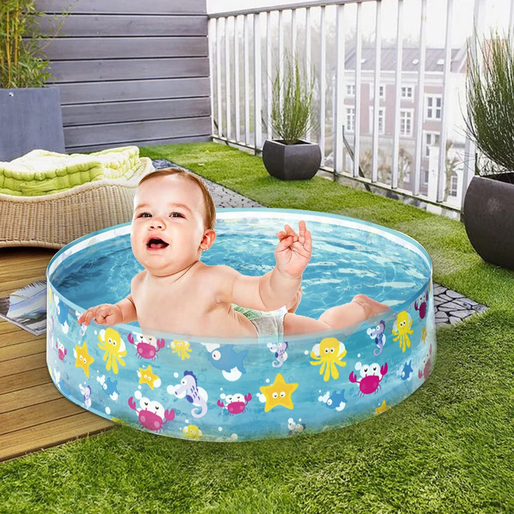 

Family Toy Fish Hard PVC Water Playing Beach Home Use For Kids Garden Indoor Outdoor Yard Animal Printed Round Swimming Pool