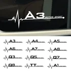 Наклейки на боковые окна автомобиля для Audi A4 B5 B6 B7 B8 B9 A3 8P 8V 8L A5 A6 C6 C5 C7 4F A1 A7 A8 Q2 Q3 Q5 Q7 TT