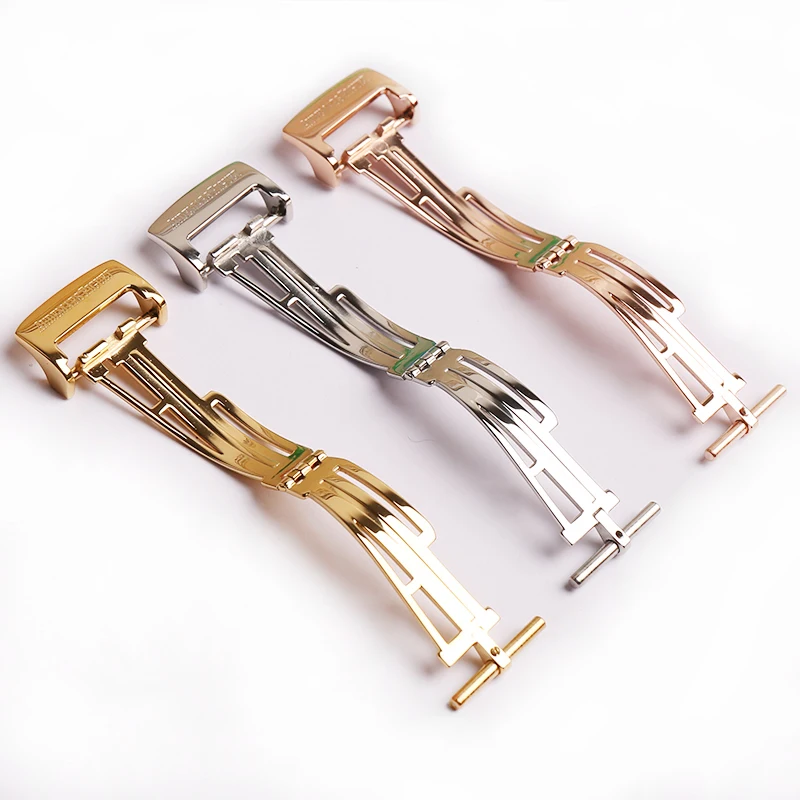 Watch accessories 18mm butterfly buckle for AP Royal Oak series leather strap stainless steel folding buckle