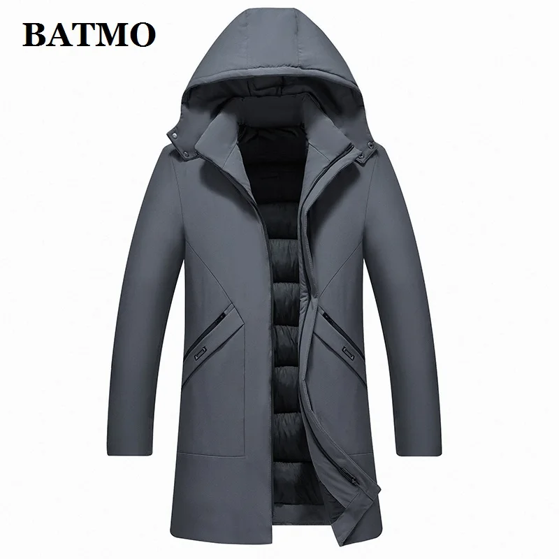 BATMO 2019 Новое поступление зимние высококачественные мужские парки с капюшоном