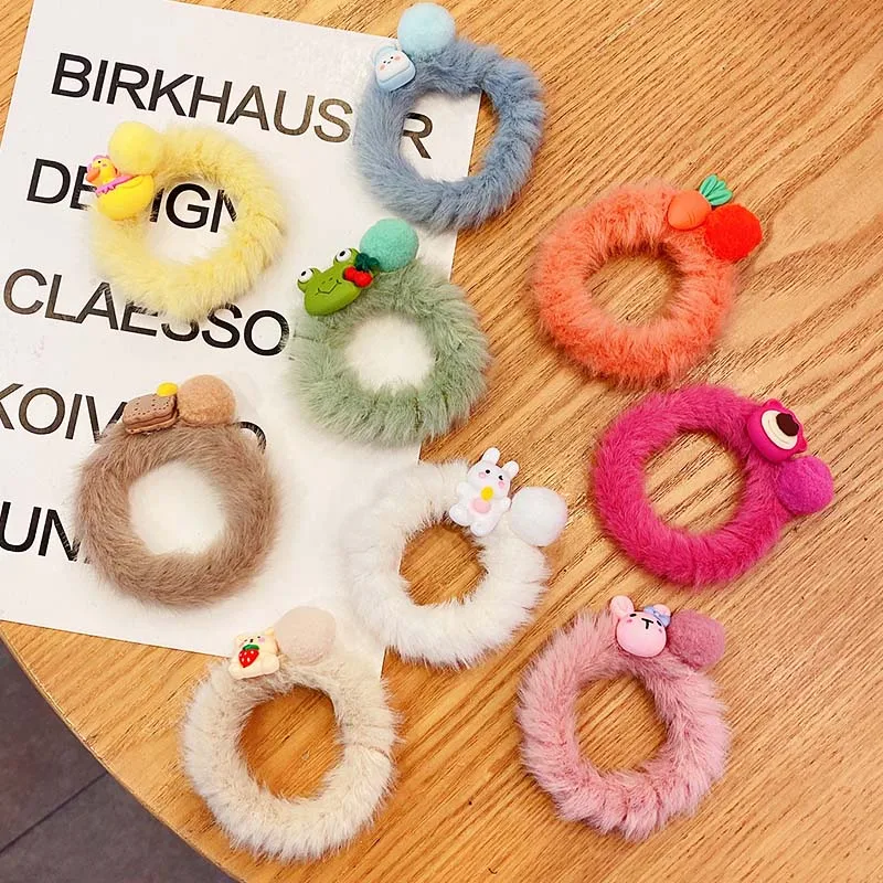 Резинки для волос Детские Зимние милые Мультяшные аксессуары | Аксессуары одежды