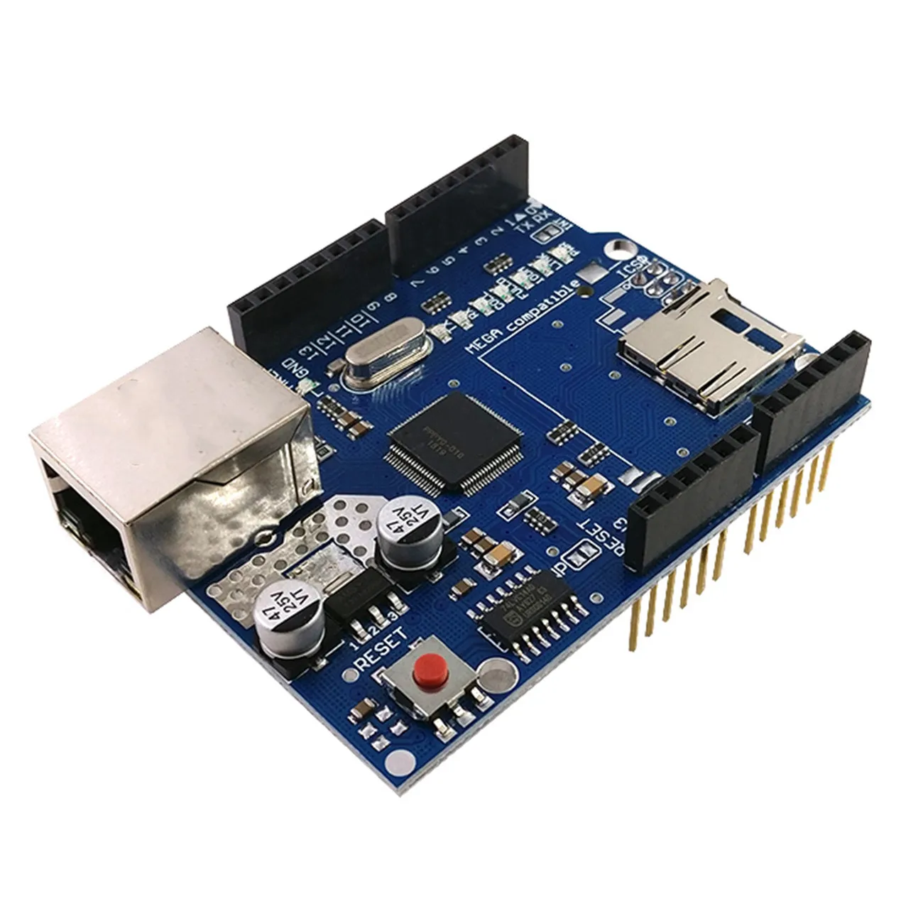 Mega2560 Ethernet Shield W5100 Mega 2560 R3 Network Expansion Board For Arduino | Электронные компоненты и