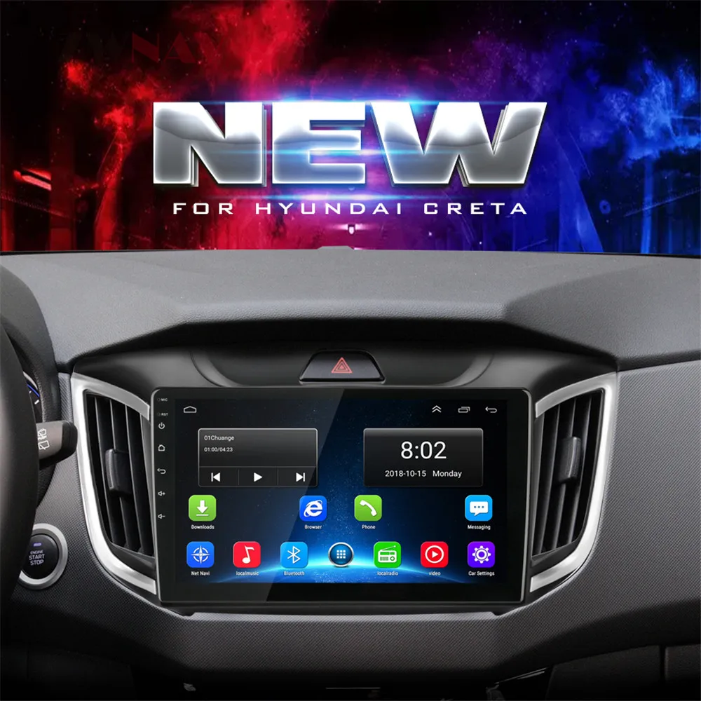 10," PX6 Android 9 8 ядерный 4+ 64 ГБ Автомобильный без dvd-плеера gps-навигация для hyundai Creta ix25- Автомагнитола