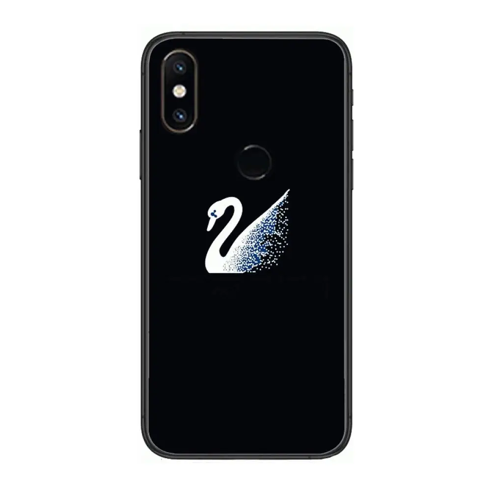 

White Swan Black Swan famous brand Phone Case For xiaomi M2 C3 X3 F2 Lite NFC 6 5 x Poco k30 Pro Anime Black Cover Silicone Bac