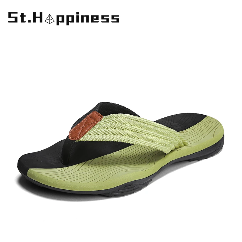 2021 New Summer Men's Fashion Slippers Anti-Skid Beach Outdoor
Comfortable Popular Slides Soft Light Weight Casual Flip-Flops