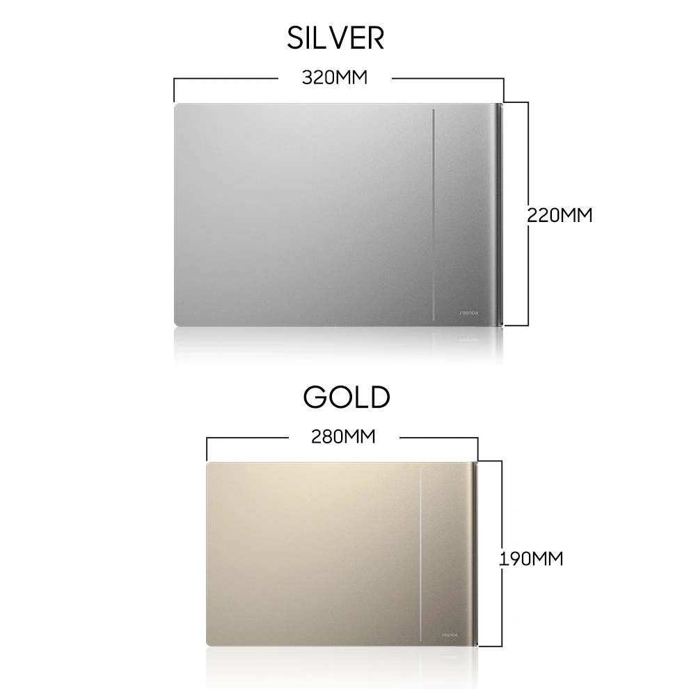 

SeenDa Universal Mouse Pad Mat Larger Metal Aluminum Mouse pad Anti-slip Mouse Mat Computer Mousepad for Laptop