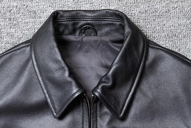 

2020 Real Jackets Men Motorcycle Bomber Jacket Male Business Casual Genuine Leather Coats Autumn Winter Brand Clothing