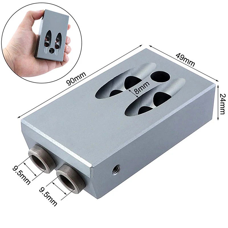 Набор для карманного отверстия 9 5 мм набор угловых сверл дырокол локатор DIY
