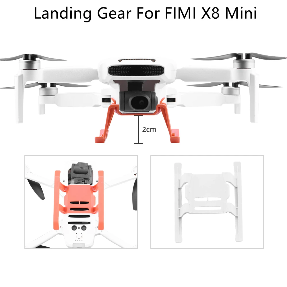 

For FIMI X8 Mini Quick Release Landing Gear Increase 20MM Extended Leg Protector Extensions Landing Feet Drone Accessory