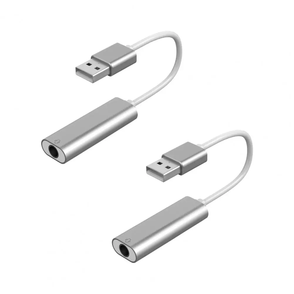 Аудио Звуковая карта 2 в 1 Plug Play Портативный внешний 7 каналов USB C до 3 5 мм разъем
