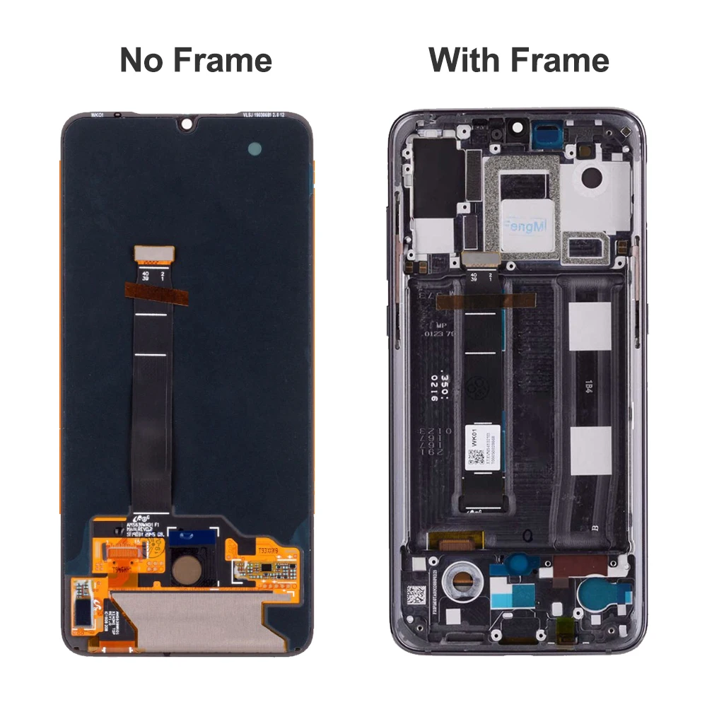 ЖК-дисплей 6,3" Xiao mi 9 mi 9 mi 9 mi 9, супер AMOLED экран с рамкой+ сенсорная панель дигитайзер Замена