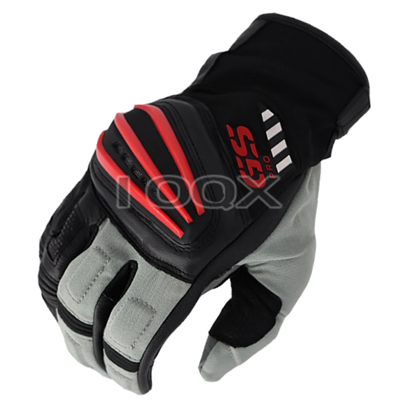 

Motorcycle Motorrad Rally Black Red Short Leather For BMW GS1200 GS Cycling Gloves