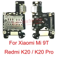 10 pcs usb charging port dock plug connector board sim card tray slot flex cable for xiaomi redmi k20 k20 pro mi 9t mi9t k20pro
