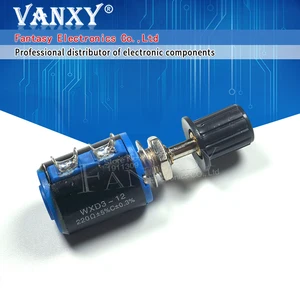 1 шт. WXD3-12-1W 100 220 470 1 K 2K2 3K3 4K7 10K 22K 33K 47K Ohm 100R 220R 470R 2,2 K 3,3 K 4,7 K WXD3-12 1 Вт потенциометр + 1 ручка
