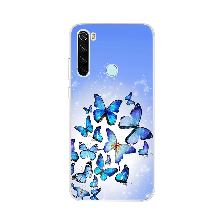 Для Xiaomi Redmi note 8 чехол силиконовый мягкий ТПУ чехол для телефона для Xiaomi Redmi note 8t 8 pro 6,3 задний Чехол, Fundas Coque bumper - Цвет: Оранжевый