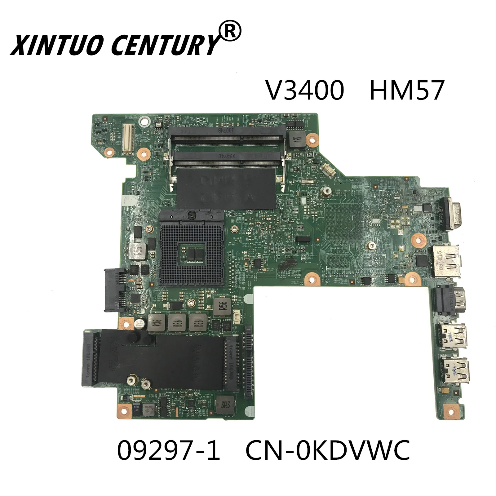 

Материнская плата для ноутбука Dell Vostro 3400 V3400, 09297-1 48.4ES11.011 CN-0KDVWC 0KDVWC с HM57 DDR3 100%, полностью протестирована