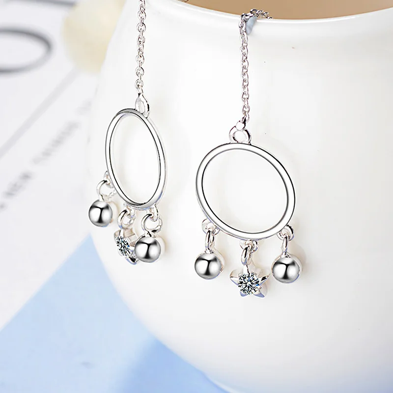 Корейские волнистые серьги ювелирное изделие Геометрическая Звезда женские